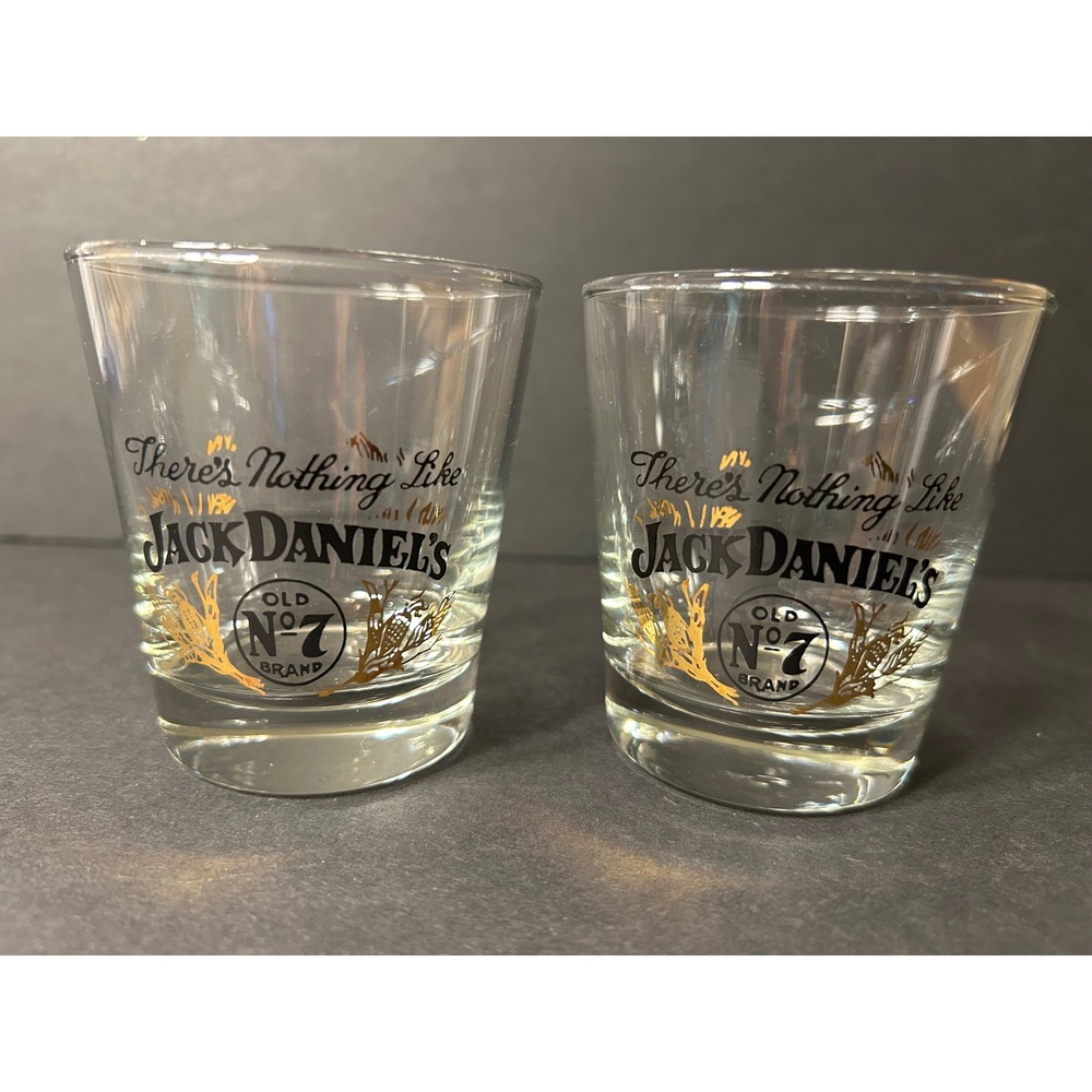 Jack Daniels Whiskey Glasses Set of 3 Old No 7 Tennessee Barware Rocks Clear - Picture 2 of 6